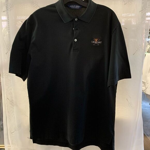 Ralph Lauren polo golf shirt medium black. - Picture 1 of 9